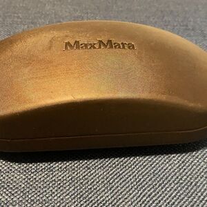 MaxMara Eyeglasses Sunglasses Hard Shell Case Brown‎ One Size